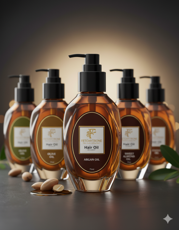 FETCHYTRONE Hair oils (Argan - Coconut - Olive - Sweet Almond - Jojoba )