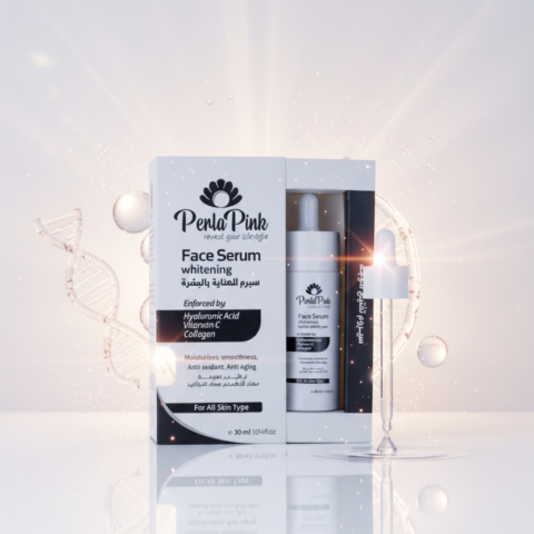 perla pink face serum