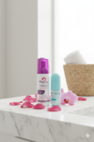 PERLA PINK WHITENING CLEANSER FOR SENSITIVE AREAS  WITH WHITENING CREAM (2 PRODUCTS)